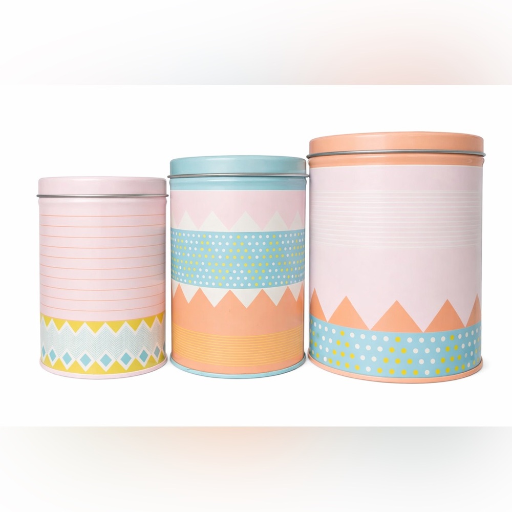 IKEA Sommar 2018 Tin Canister Set – Designer Maria Vinka | Set of 3 | NIP